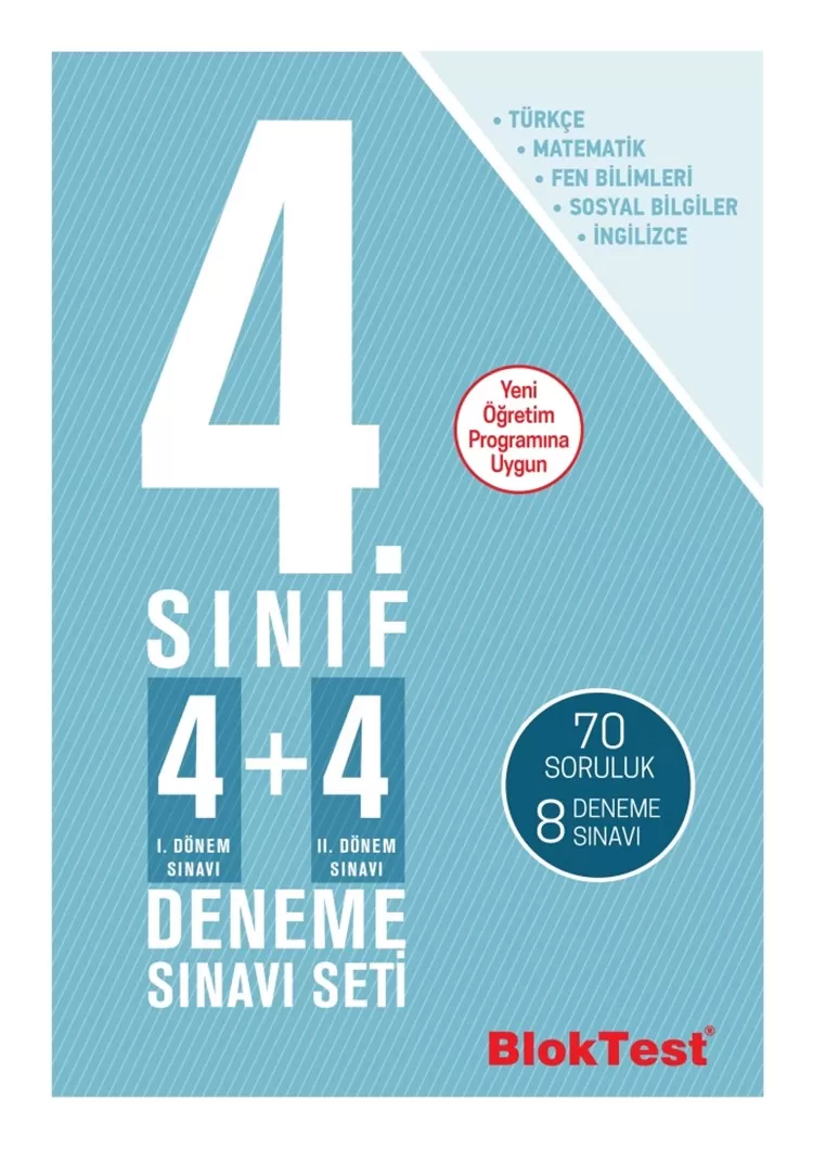 4.Sınıf Tudem Bloktest 4+4 Deneme Sınavı Seti