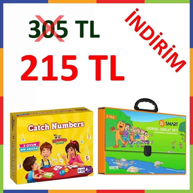 5 Yaş Dikkat ve Görsel Algı Paketi