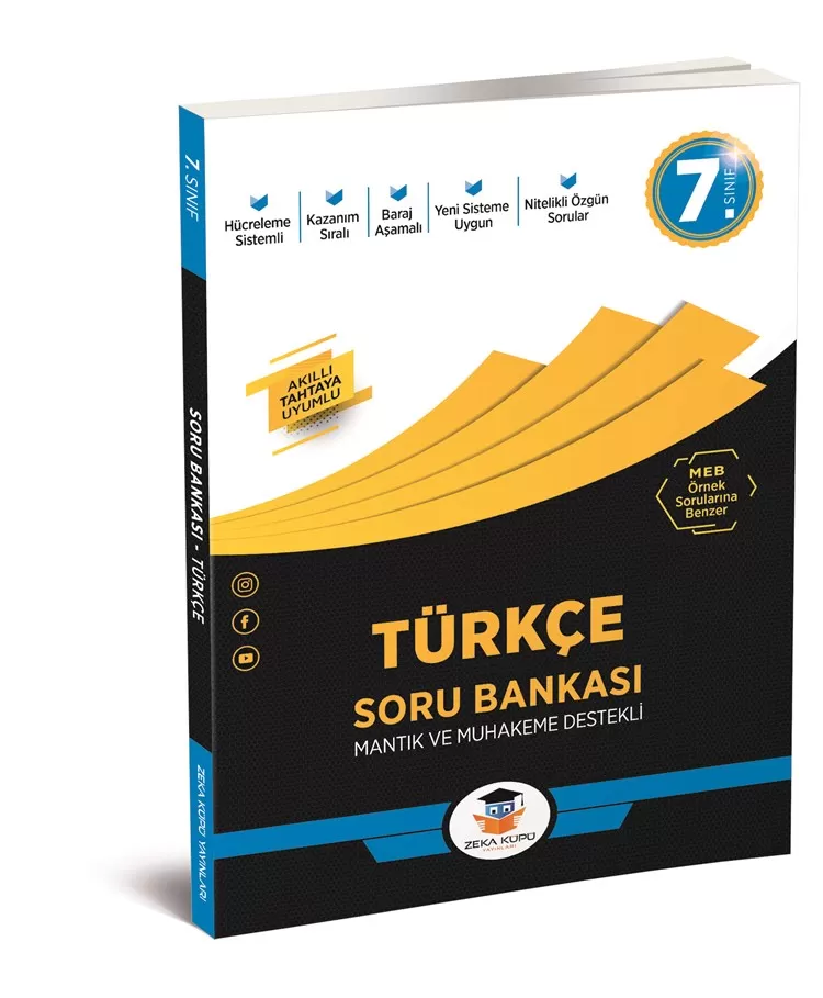 7. Sınıf Zeka Küpü Türkçe Soru Bankası