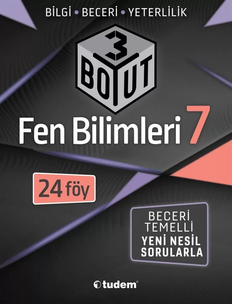 7. Sınıf Tudem Fen Bilimleri 3 Boyut Soru Bankası