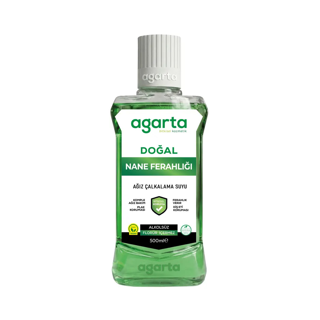 Agarta Ağız Bakım Suyu Nane Ferahlığı Alkolsüz 500 ml