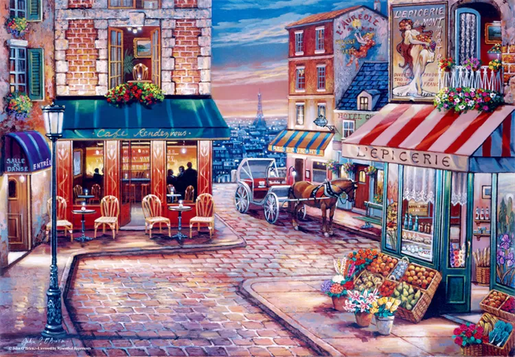 Cafe Randevu 500 parça puzzle - Anatolian