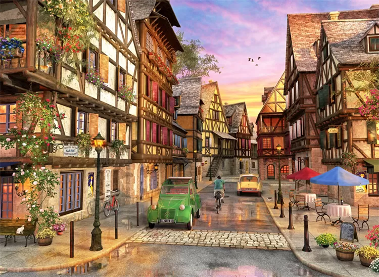 Colmar Sokağı 1000 Parça Puzzle - Anatolian