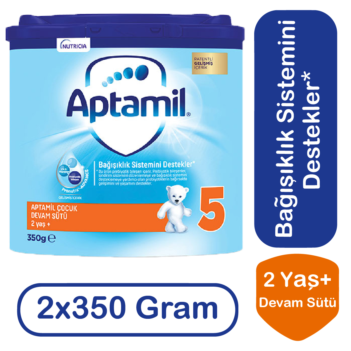 Aptamil Devam Sütü 5 Numara 350 gr 2 li Paket