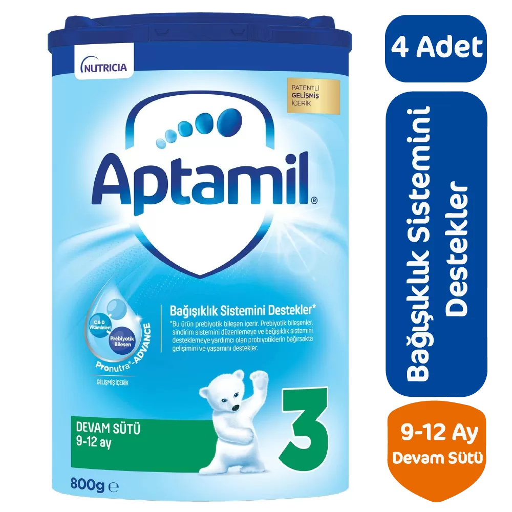 Aptamil Devam Sütü 3 Numara 800 gr 4 lü Paket