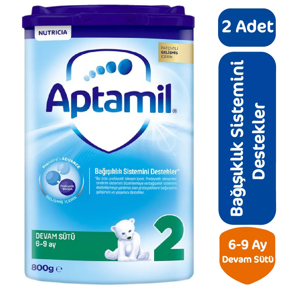 Aptamil Devam Sütü 2 Numara 800 gr 2 li Paket