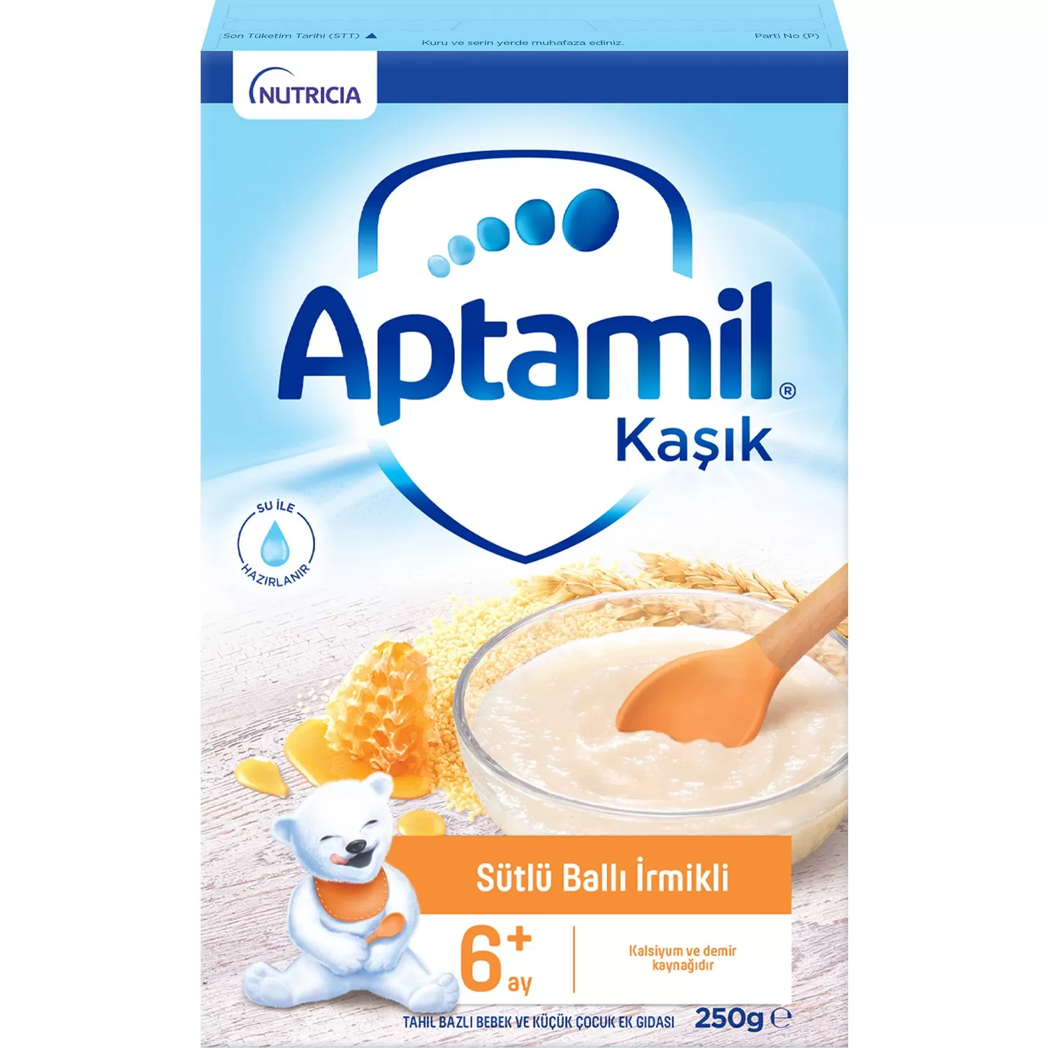 Aptamil Kaşık Mama Sütlü Ballı İrmikli 250 gr