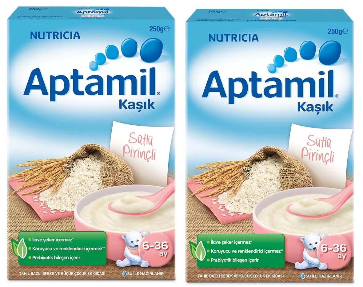Aptamil Sütlü Pirinçli Kaşık Maması 250 gr. (2 Adet)