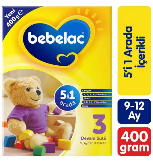 Bebelac 3 Devam Sütü 400 gr 4'lü Paket