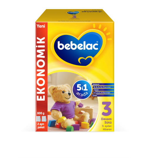 Bebelac 3 Devam Sütü 800 gr 4'lü Paket