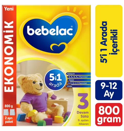 Bebelac 3 Devam Sütü 800 Gr