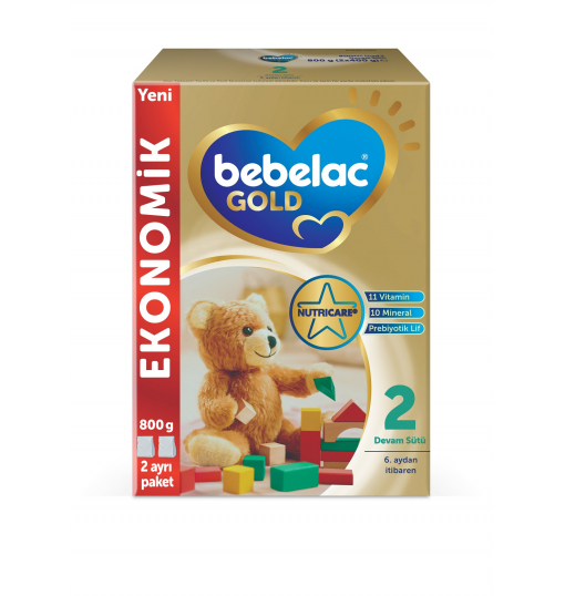 Bebelac Gold 2 Çocuk Devam Sütü 800 gr 2'li Paket