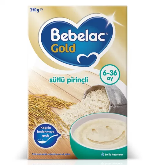 Bebelac Gold Sütlü Pirinçli Kaşık Mama 250 gr 4'lü Paket