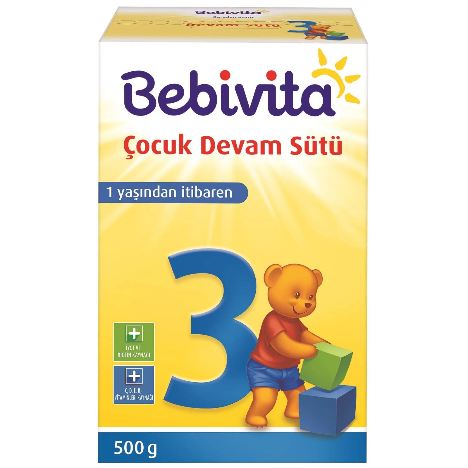 Bebivita 3 Devam Sütü 500 gr 4 Adet