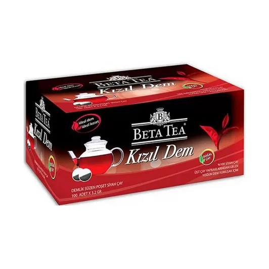 Beta Tea Kızıl Dem Demlik Çay 100 Adet 6 Paket