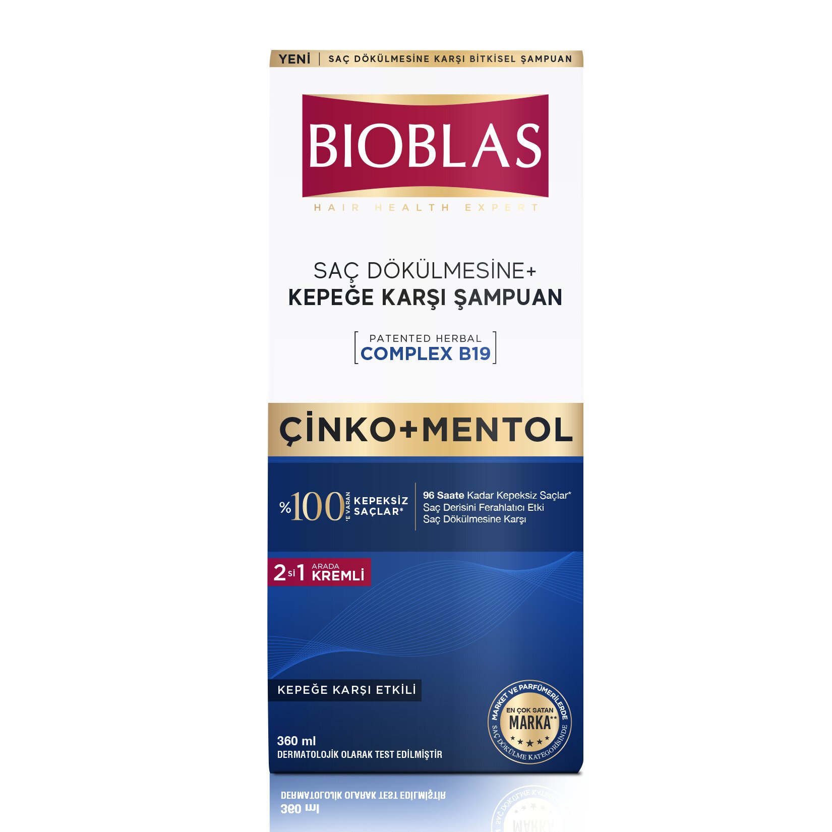Bioblas Çinko Mentol Saç Dökülmesine + Kepeğe Karşı Şampuan 360 ml 2 Adet