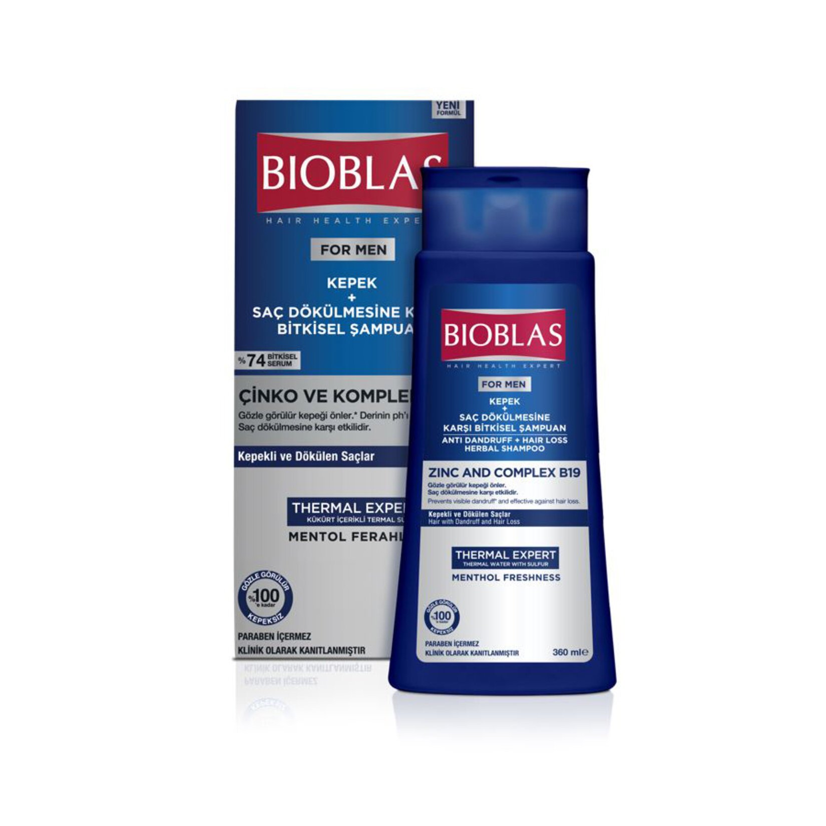 Bioblas For Men Kepek + Saç Dökülmesine Karşı Şampuan 360 ml