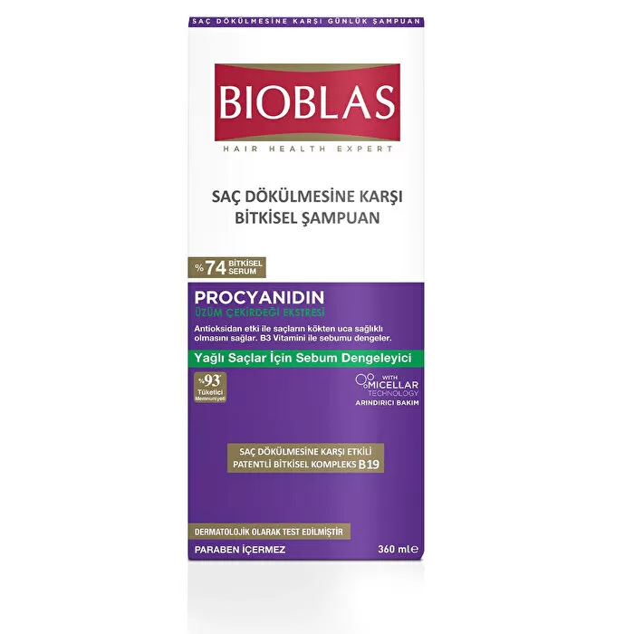 Bioblas Procyanıdın Saç Dökülmesine Karşı Bitkisel Şampuan 360x4 1440 ml