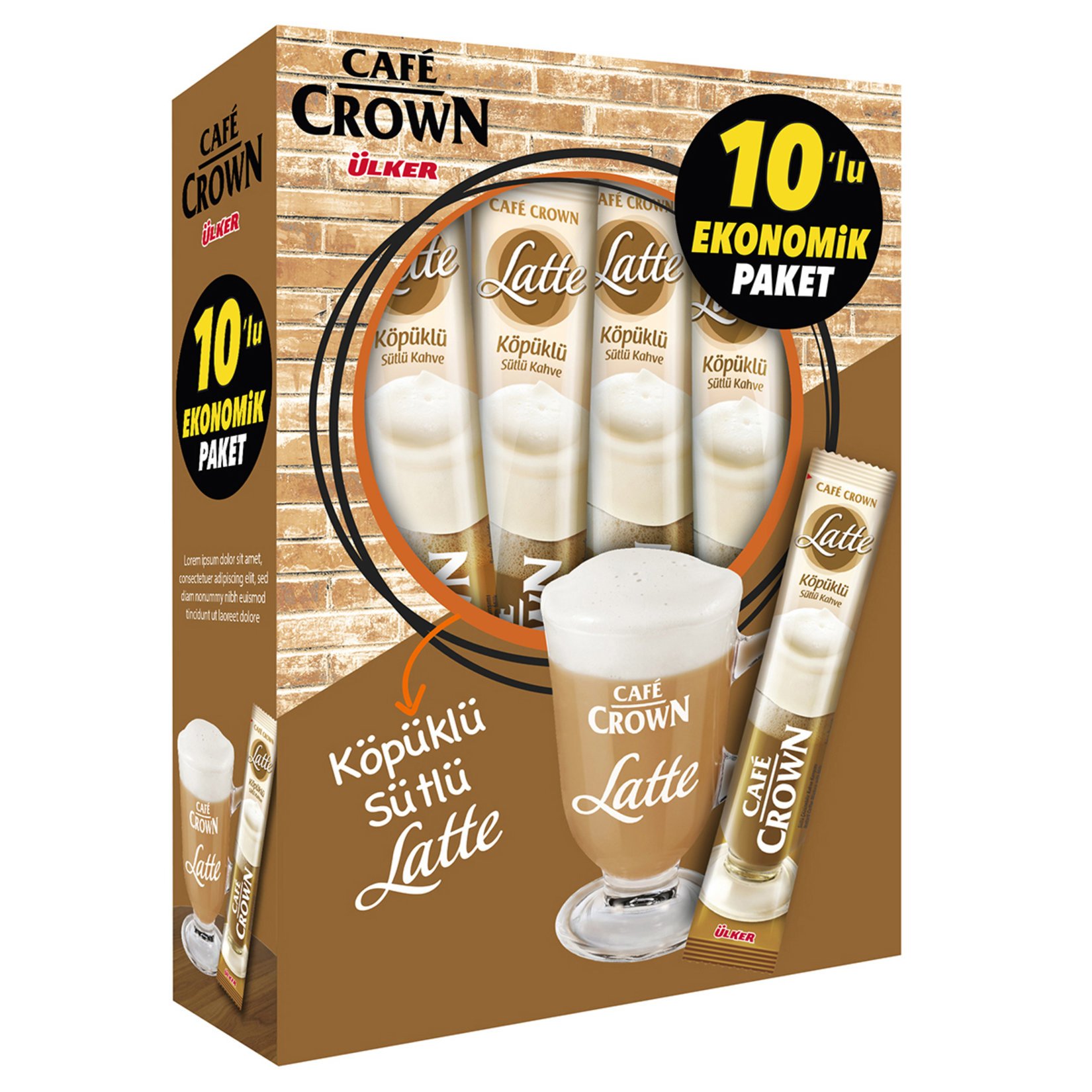 Cafe Crown Latte Kahve 175 Gr 40 Adet