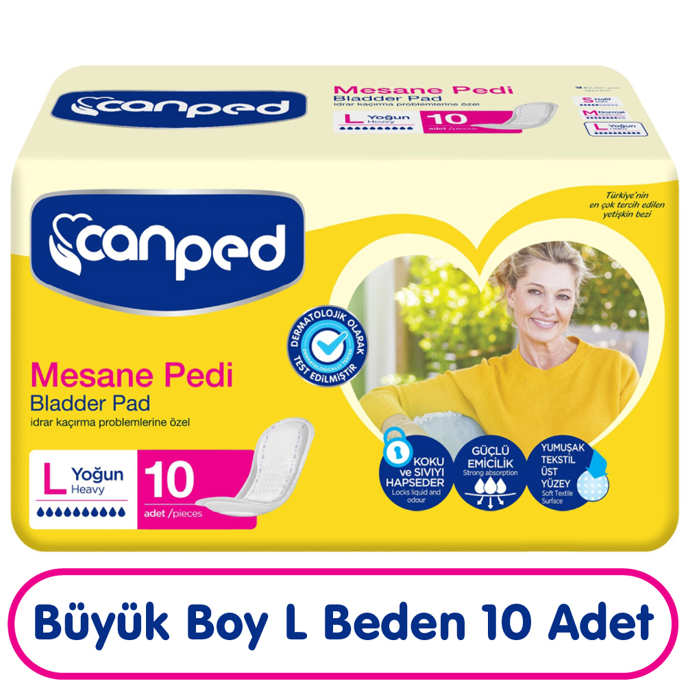 Canped Mesane Pedi L Beden Yoğun 10 Adet