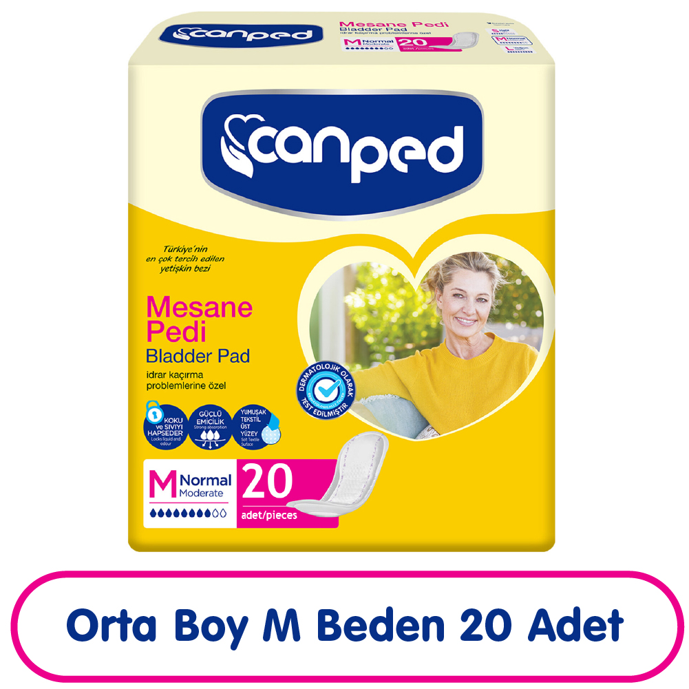 Canped Mesane Pedi M Beden Orta 20 Adet