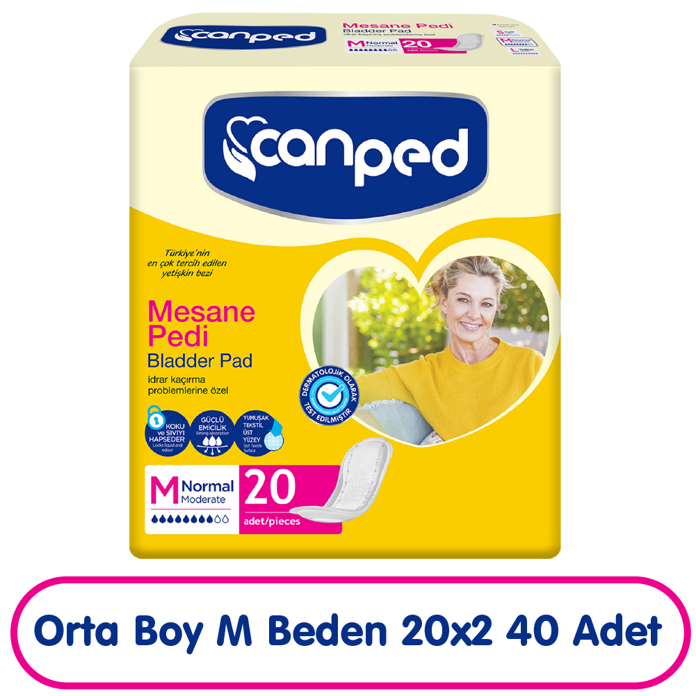 Canped Mesane Pedi M Beden Orta 20x2 40 Adet