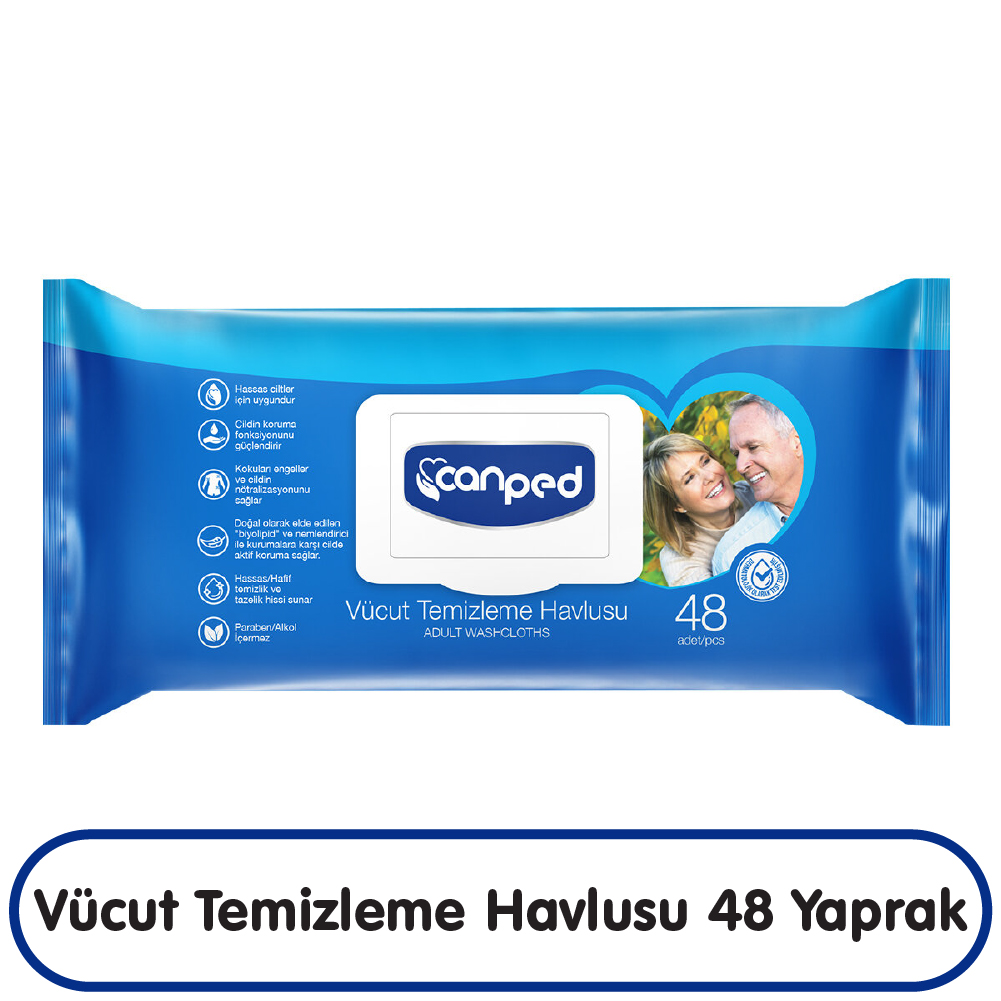 Canped Vücut Temizleme Havlusu 48 Yaprak