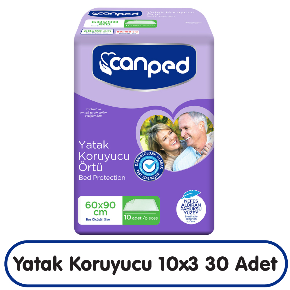 Canped Yatak Koruyucu Örtü 10x3 30 Adet