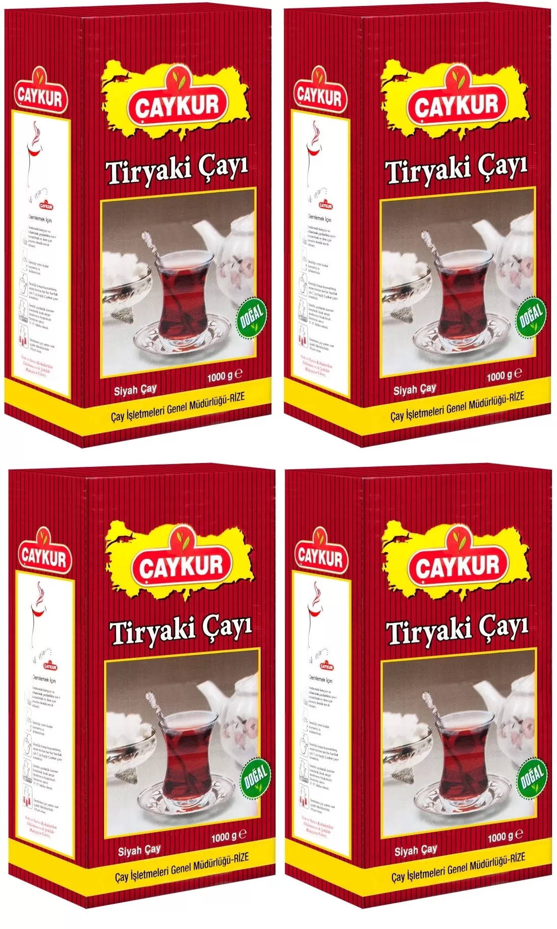 Çaykur Tiryaki Çayı Siyah Çay 4x1 Kg Çaykur Tiryaki Çayı Siyah Çay 4x1 Kg