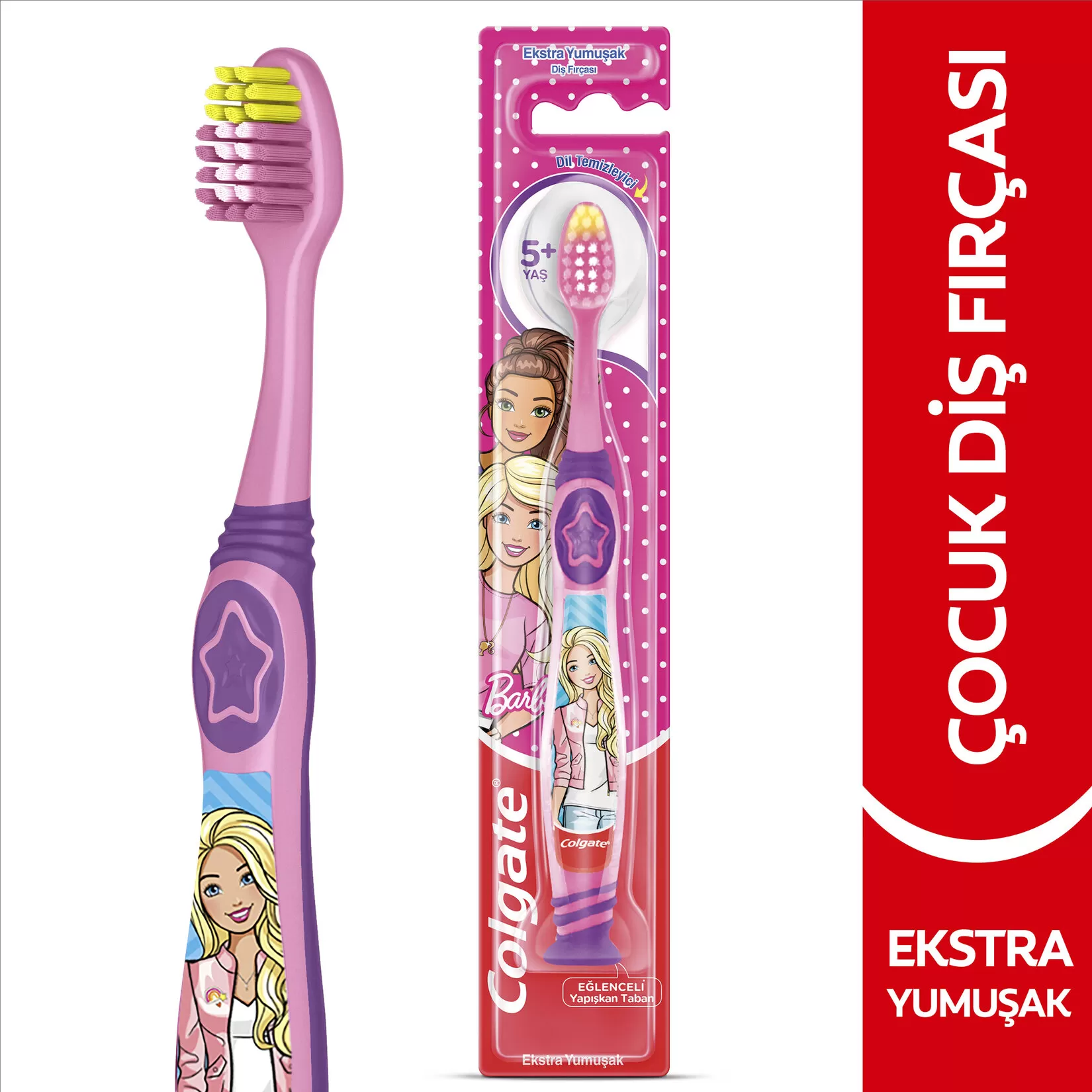 Colgate 5+ Yaş Ekstra Yumuşak Çocuk Diş Fırçası Barbie