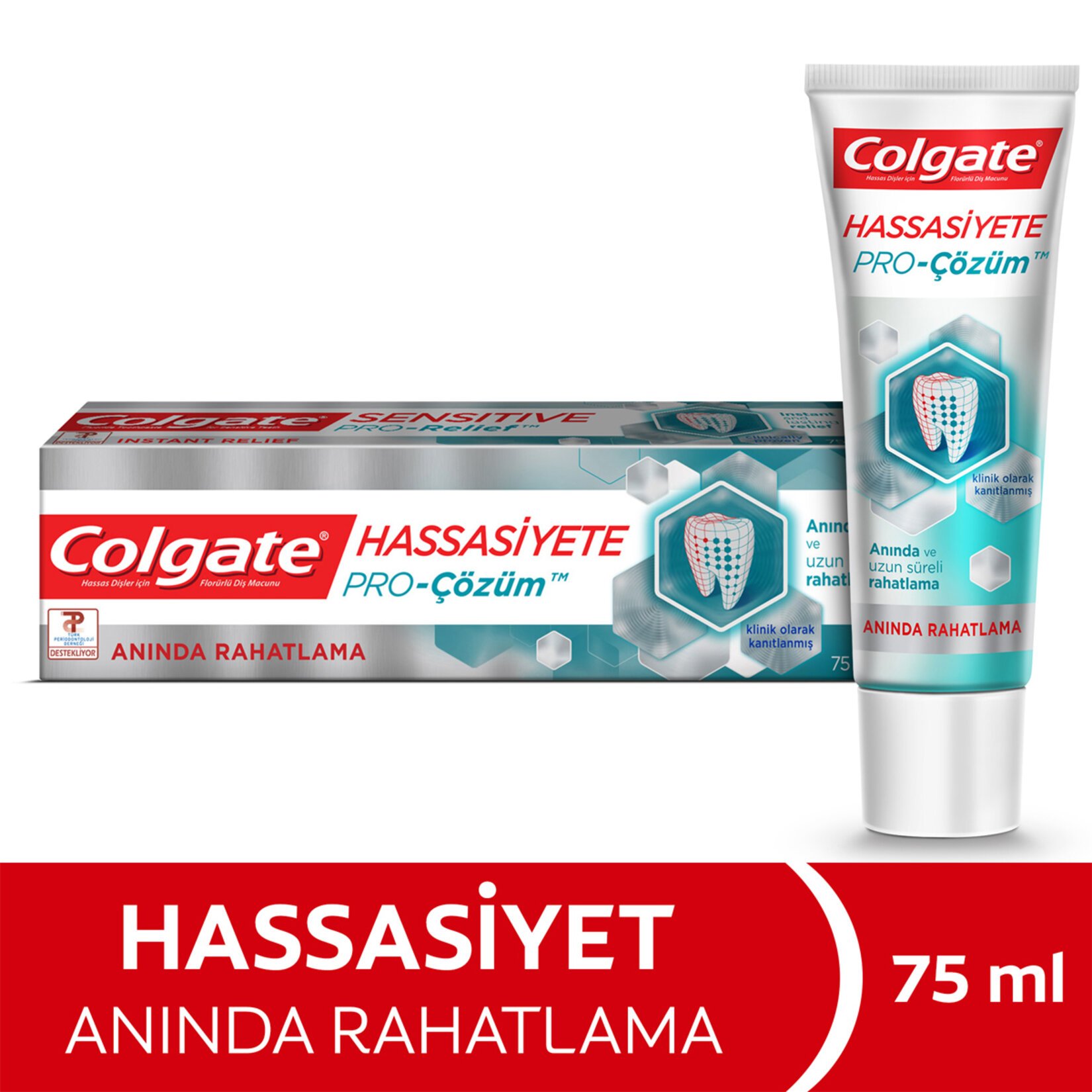 Colgate Hassasiyete Pro Çözüm Anında Rahatlama Diş Macunu 75 Ml 3 Adet