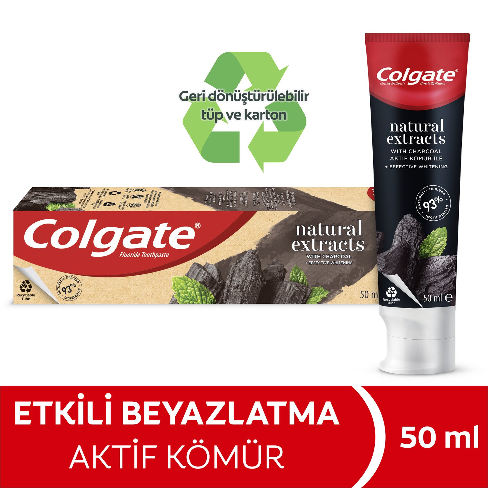 Colgate Natural Extracts Aktif Kömür Diş Macunu 50 Ml