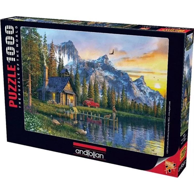 Dağ Evinde Gün Batımı 1000 Parça Anatolian Puzzle