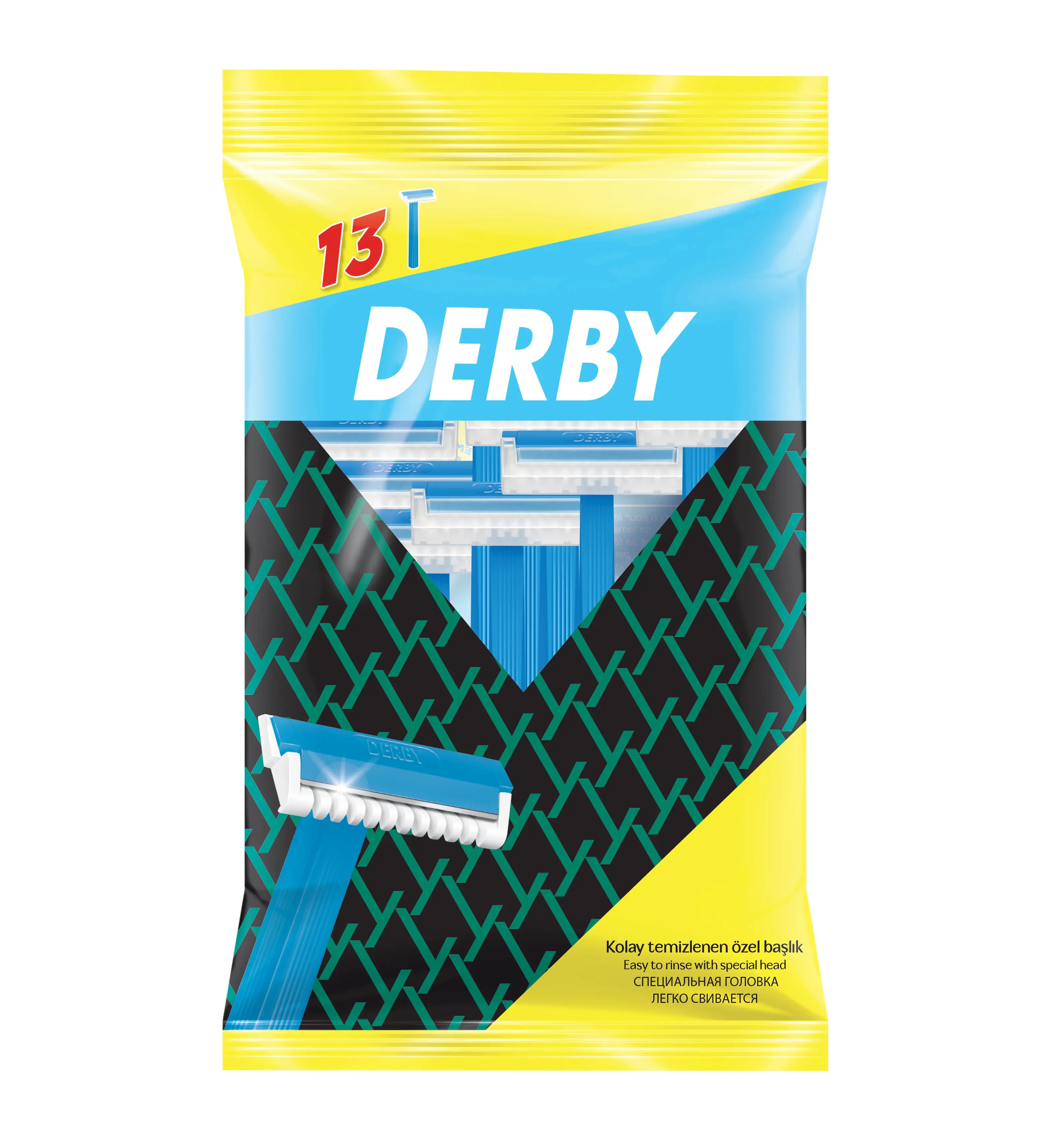 Derby Banyo Tıraş Bıçağı Tek Bıçaklı 10+3 Adet 3 Paket