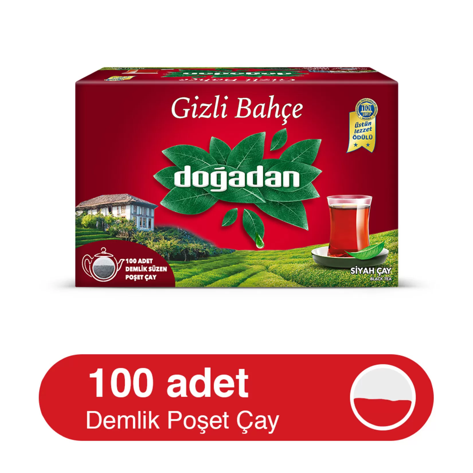 Doğadan Gizli Bahçe Demlik Çay 100 Adet 2 Paket