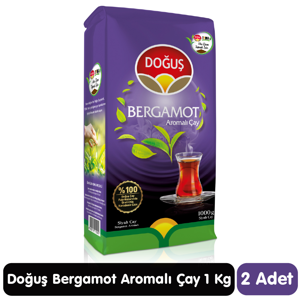 Doğuş Bergamot Aromalı Çay 1 Kg 2 Paket