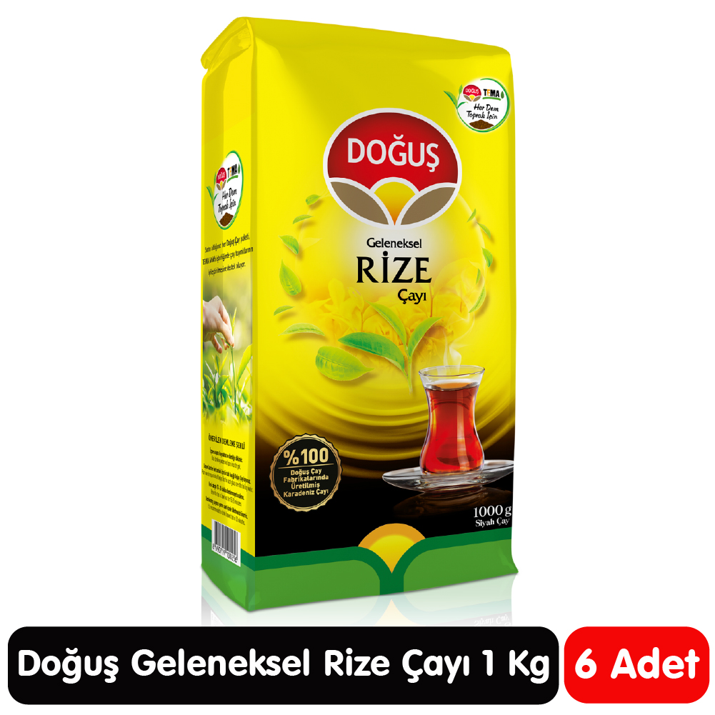 Doğuş Geleneksel Rize Çayı 1 Kg 6 Paket