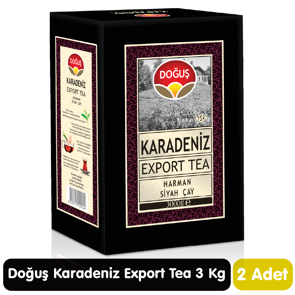 Doğuş Karadeniz Export Çay Karton Kutu 3 Kg 2 Paket