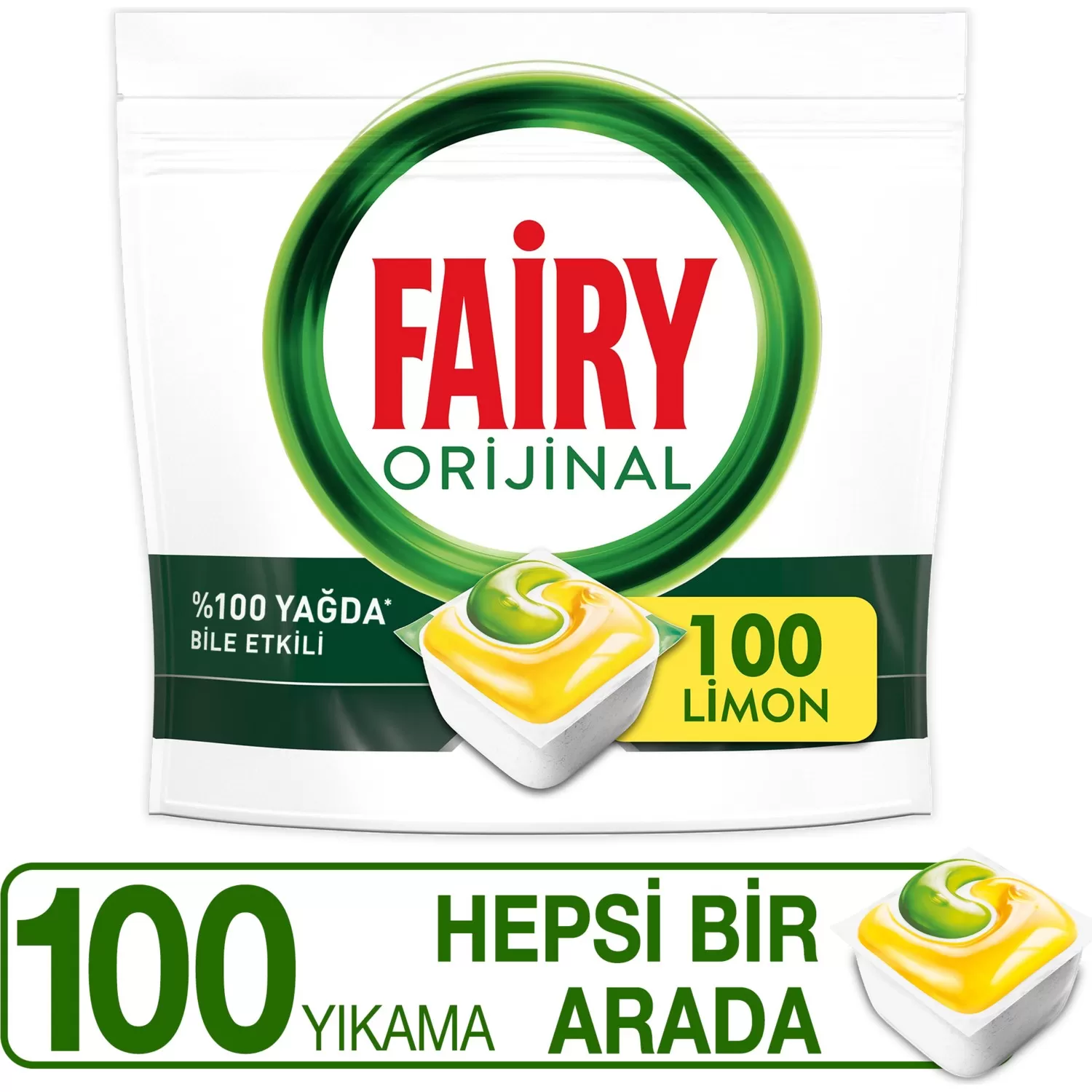 Fairy Hepsi Bir Arada Bulaşık Makinesi Deterjanı 100x4 400 Tablet