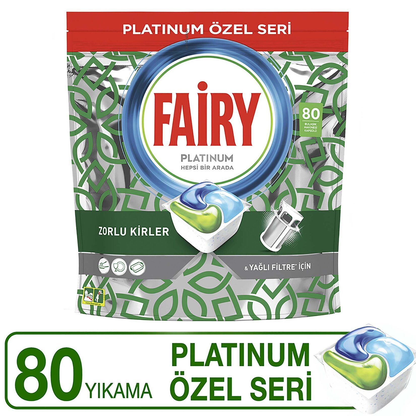 Fairy Platinum Özel Seri Bulaşık Makinesi Deterjanı 80x3 240 Kapsül Fairy Platinum Özel Seri Bulaşık Makinesi Deterjanı 80x3 240 Kapsül