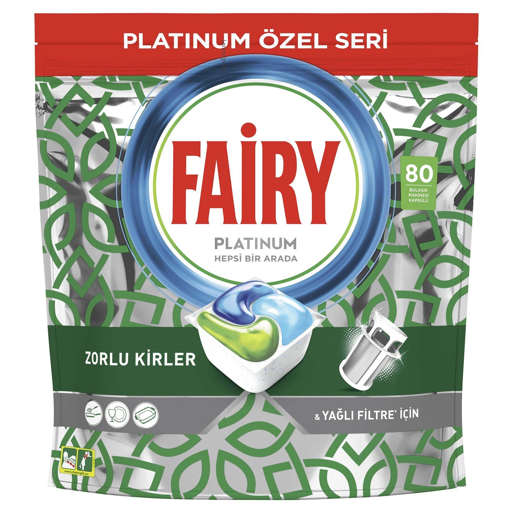Fairy Platinum Özel Seri Bulaşık Makinesi Deterjanı 80x3 240 Kapsül Fairy Platinum Özel Seri Bulaşık Makinesi Deterjanı 80x3 240 Kapsül