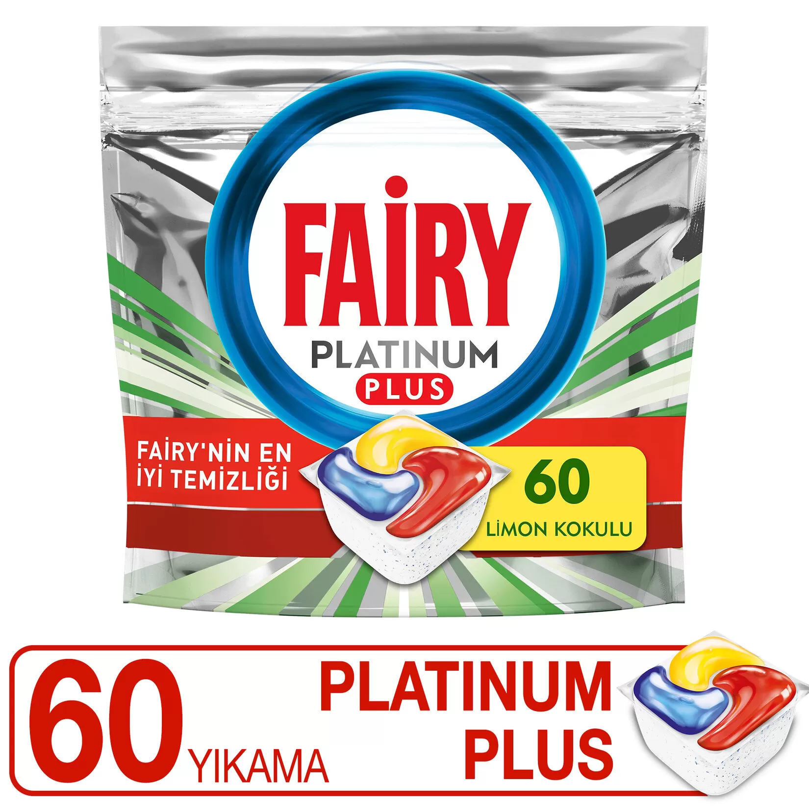 Fairy Platinum Plus Bulaşık Makinesi Deterjanı 60x2 120 Tablet