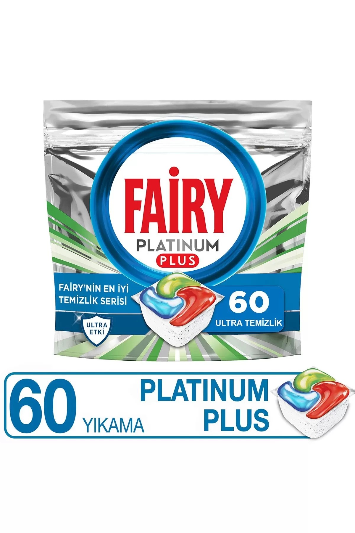 Fairy Platinum Plus Ultra Temizlik Bulaşık Makinesi Deterjanı 60 Tablet