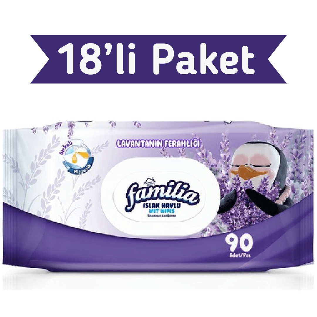 Familia Lavantanın Ferahlığı Islak Havlu Mendil 90x18 1620 Yaprak