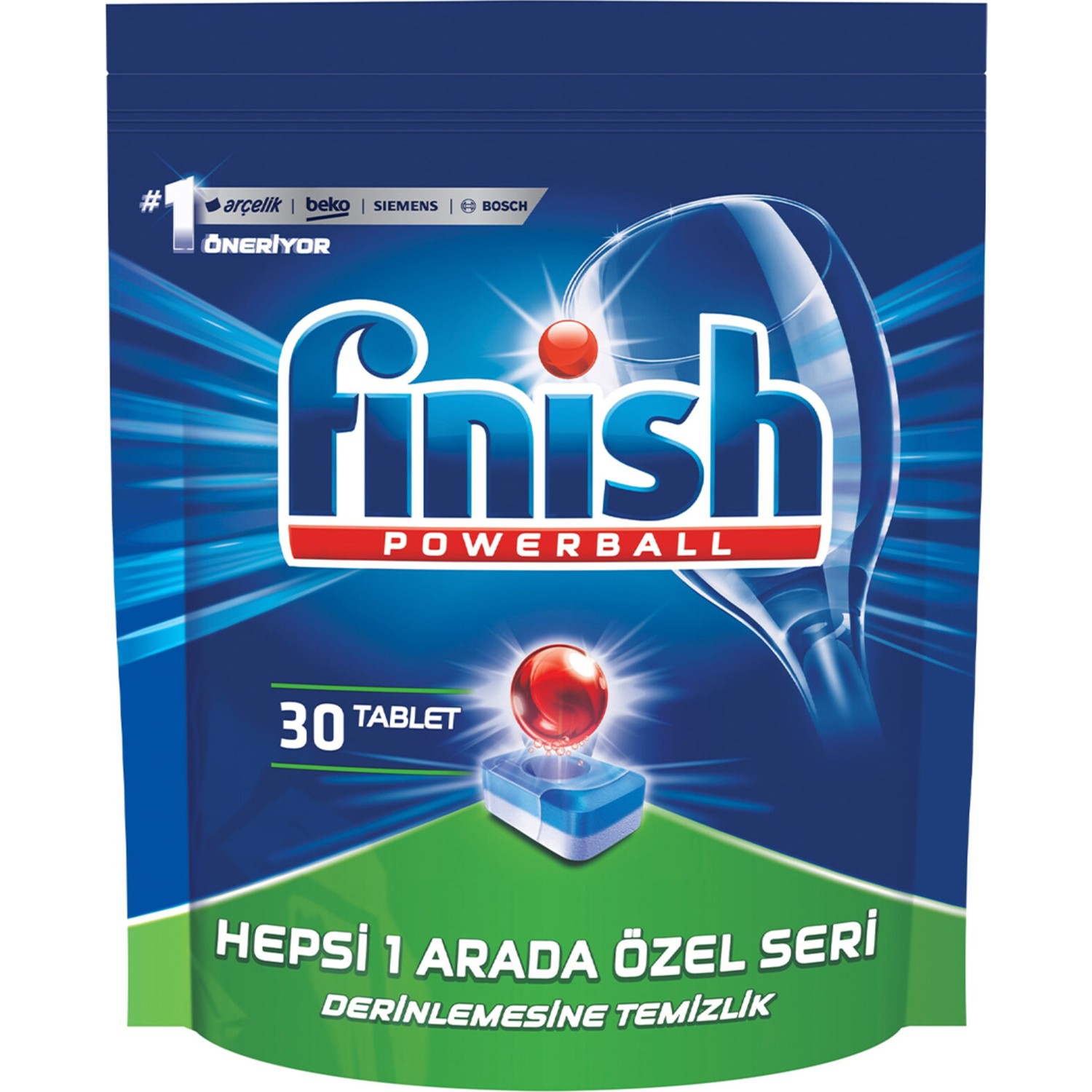 Finish Hepsi 1 Arada Derinlemesine Temizlik Bulaşık Deterjanı 30 Tablet
