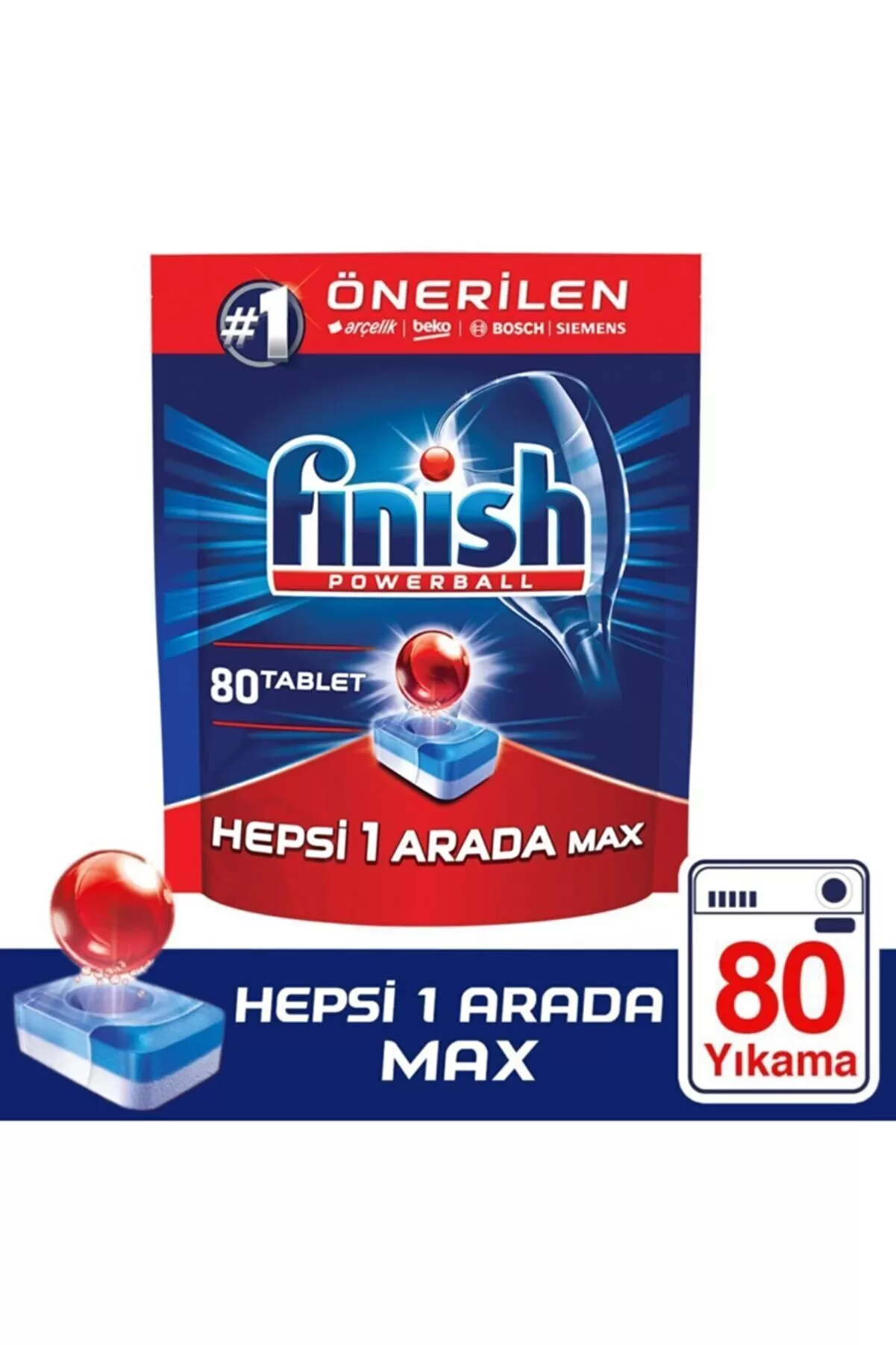 Finish Hepsi Bir Arada  240 Tablet Bulaşık Makinesi Deterjanı