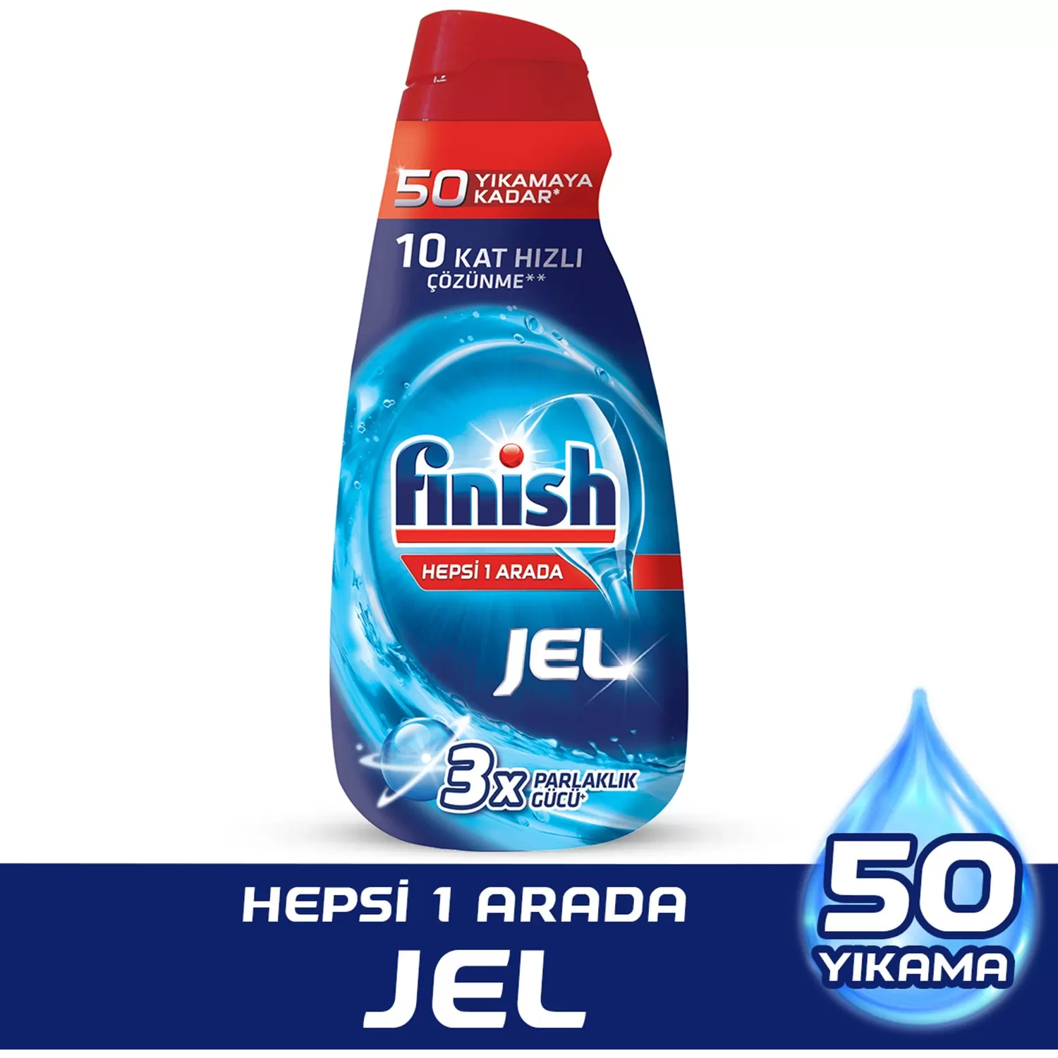 Finish Hepsi Bir Arada Bulaşık Jel Deterjanı 1000x2 2000 ml