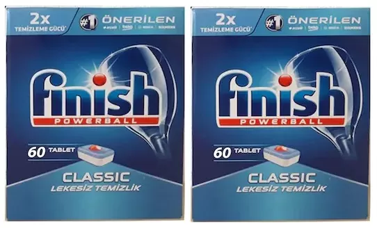 Finish Powerball Tablet Lekesiz Temizlik 60*2=120 Adet