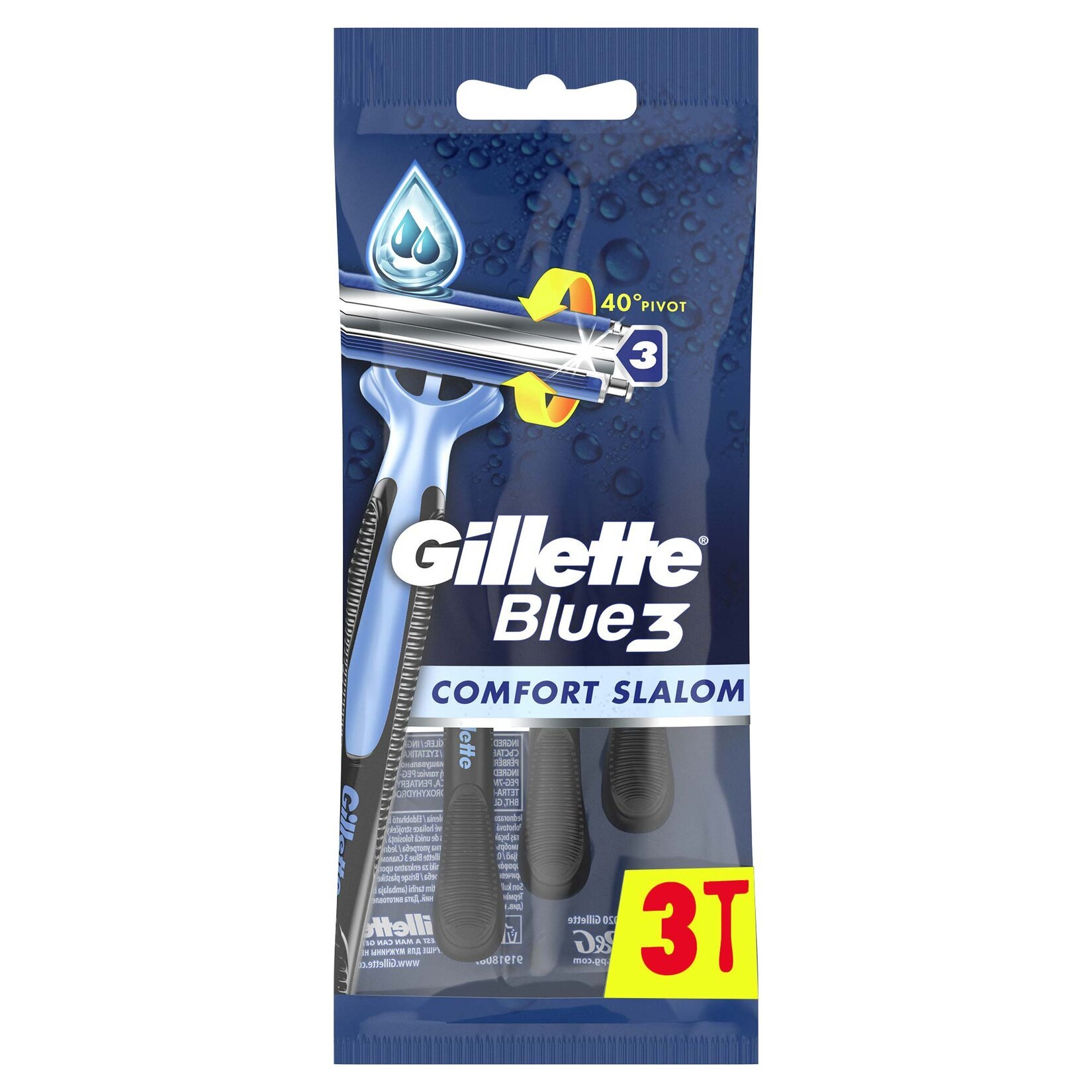 Gillette Blue3 Comfort Slalom 3'lü Kullan At Tıraş Bıçağı 5 Adet