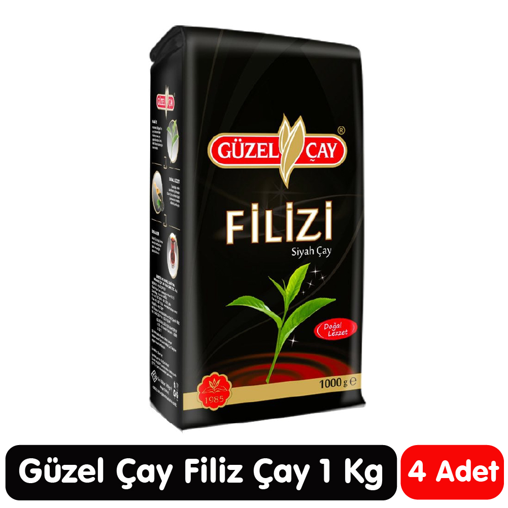Güzel Çay Filizi Siyah Çay 4x1 Kg